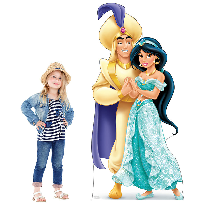 ALADDIN AND JASMINE "Aladdin" Cardboard Cutout Standup / Standee