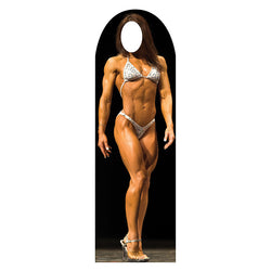 FEMALE BODYBUILDER STAND-IN Lifesize Cardboard Cutout Standup Standee - Front