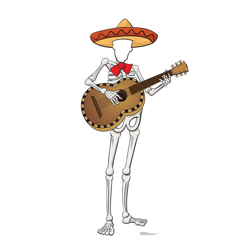 MARIACHI SKELETON STAND-IN Lifesize Cardboard Cutout Standup Standee - Front