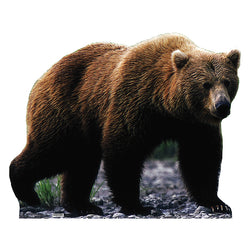 GRIZZLY BEAR Lifesize Cardboard Cutout Standup Standee - Front