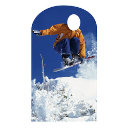 SNOWBOARDER STAND-IN Lifesize Cardboard Cutout Standup Standee - Front