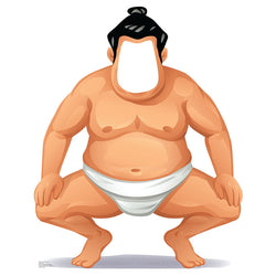 SUMO WRESTLER STAND-IN Lifesize Cardboard Cutout Standup Standee - Front