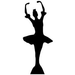 BALLERINA SILHOUETTE Lifesize Cardboard Cutout Standup Standee - Front