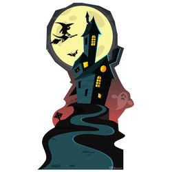HAUNTED HOUSE Cardboard Cutout Standup Standee - Front