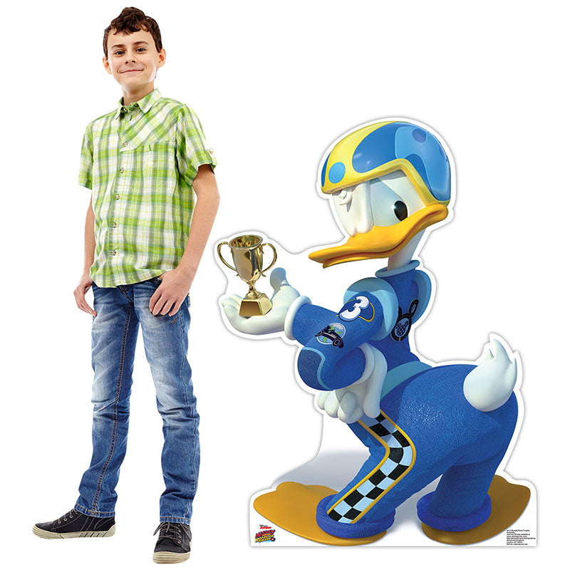 DONALD DUCK "Mickey and the Roadster Racers" Cardboard Cutout Standup Standee - Example