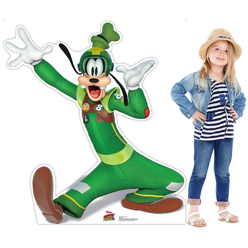 GOOFY "Mickey and the Roadster Racers" Cardboard Cutout Standup Standee - Example