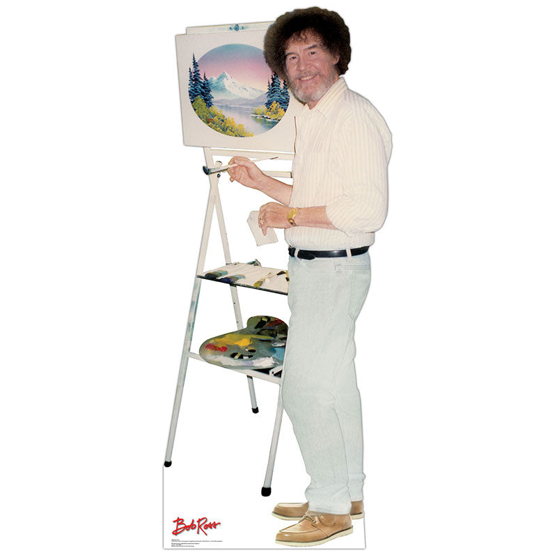 BOB ROSS Lifesize Cardboard Cutout Standup Standee - Front