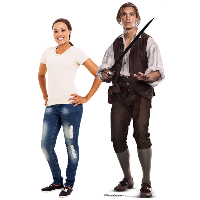 HENRY TURNER "Pirates of the Caribbean: Dead Men Tell No Tales" Lifesize Cardboard Cutout Standup Standee - Example