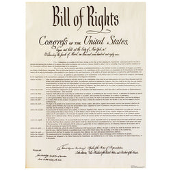 BILL OF RIGHTS Cardboard Cutout Standup Standee - Front