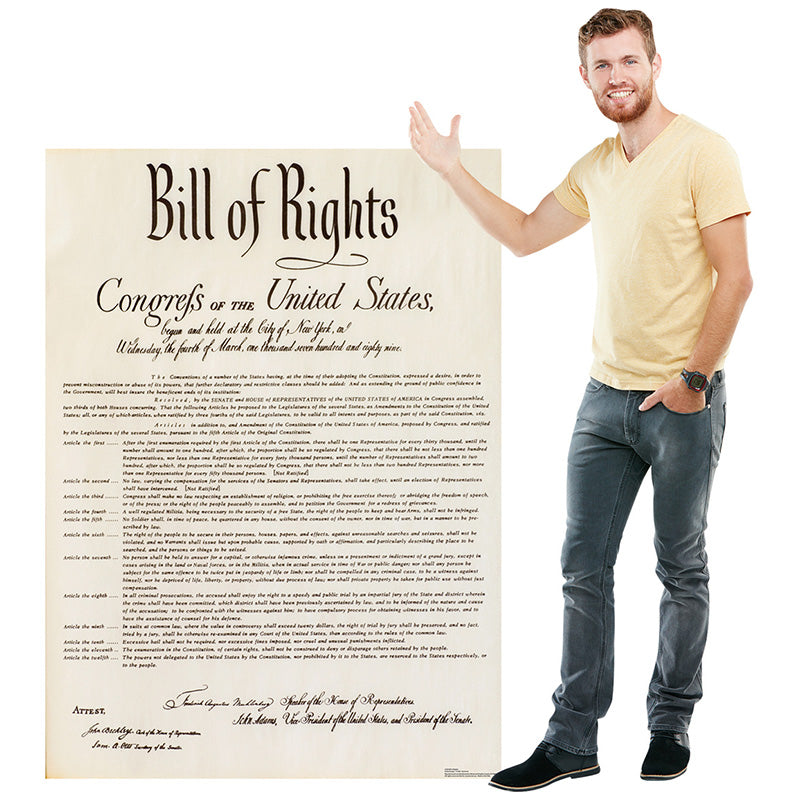 BILL OF RIGHTS Cardboard Cutout Standup Standee - Example