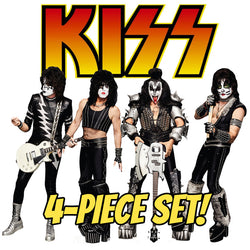 KISS 4-PIECE SET Cardboard Cutout Standups / Standees