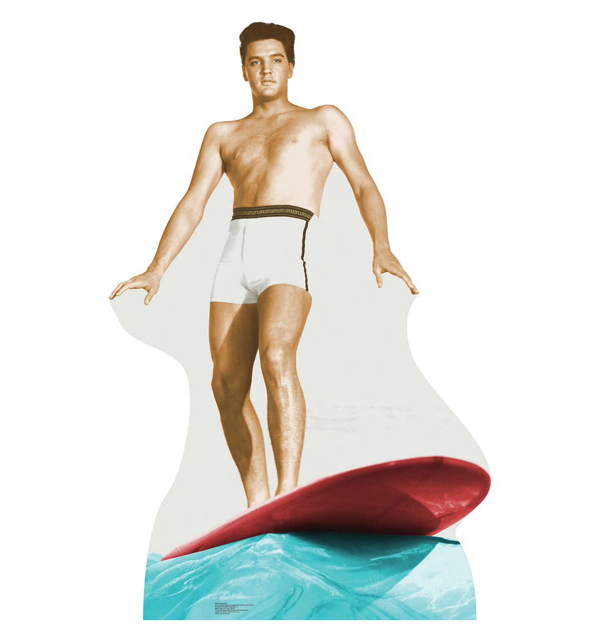 ELVIS PRESLEY TALKING "Blue Hawaii" Lifesize Cardboard Cutout Standup Standee - Front