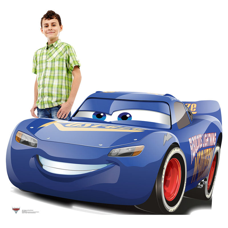 FABULOUS LIGHTNING MCQUEEN "Cars 3" Lifesize Cardboard Cutout Standup Standee - Example