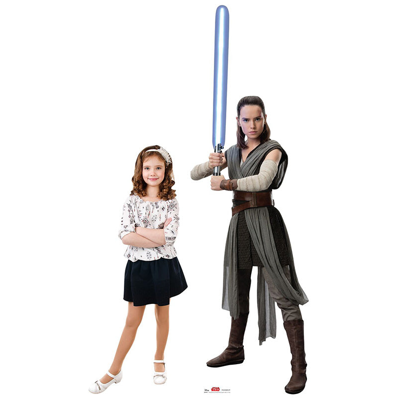 REY "Star Wars VIII: The Last Jedi" Lifesize Cardboard Cutout Standup Standee - Example