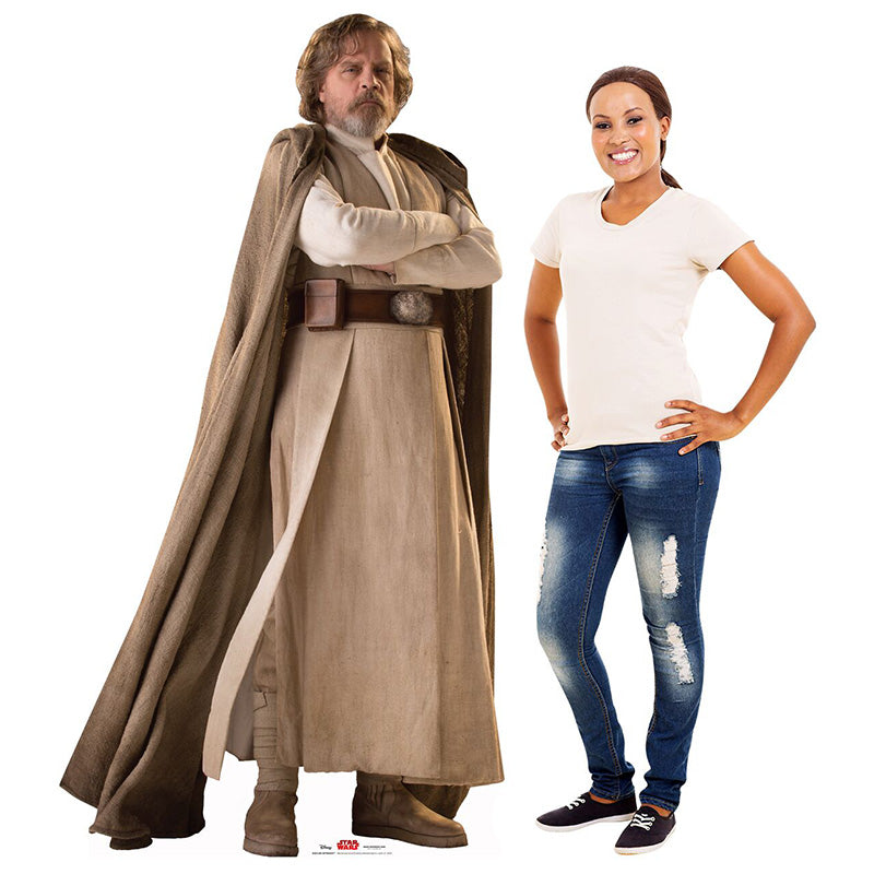 LUKE SKYWALKER "Star Wars VIII: The Last Jedi" Lifesize Cardboard Cutout Standup Standee - Example