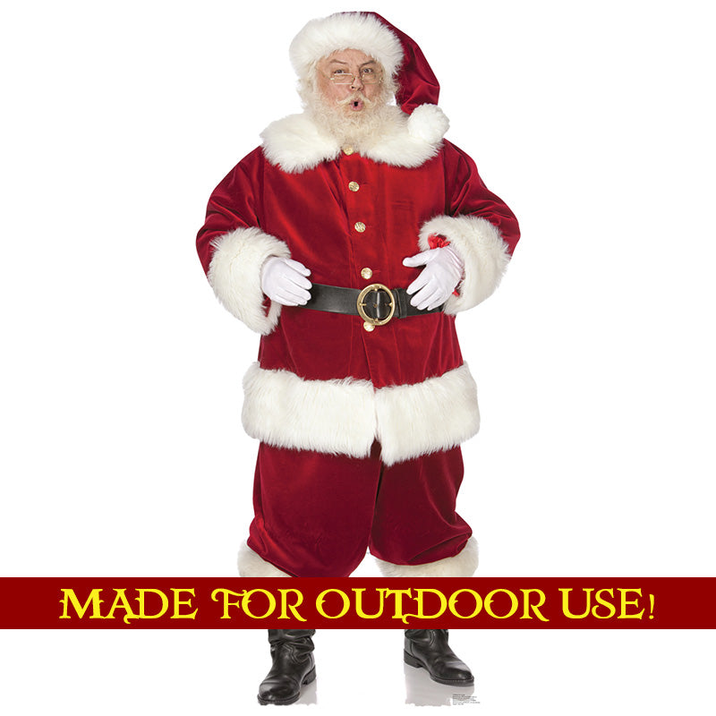 SANTA CLAUS Lifesize Plastic Outdoor Standup Standee
