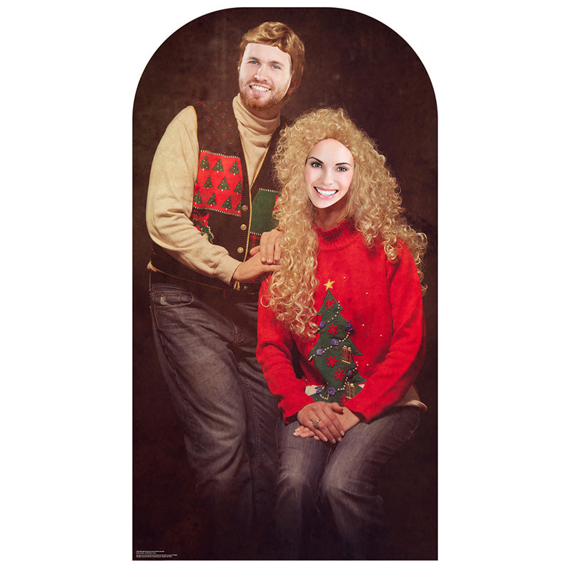 UGLY CHRISTMAS SWEATER STAND-IN Lifesize Cardboard Cutout Standup Standee - Example