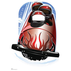 BOBSLED STAND-IN Lifesize Cardboard Cutout Standup Standee - Front