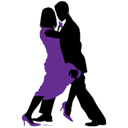 BALLROOM DANCERS SILHOUETTE Lifesize Cardboard Cutout Standup Standee - Front