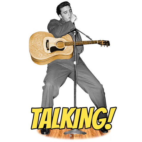 ELVIS PRESLEY TALKING Lifesize Cardboard Cutout Standup Standee