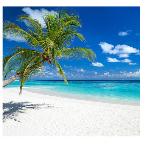 TROPICAL BEACH BACKDROP Cardboard Cutout Standup Standee - Front