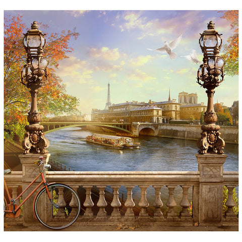 PARIS BRIDGE BACKDROP Cardboard Cutout Standup Standee - Front