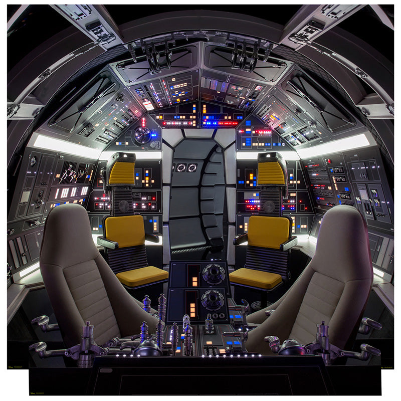 MILLENNUM FALCON COCKPIT BACKDROP