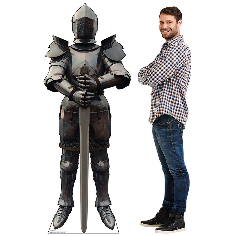 KNIGHT IN ARMOR Lifesize Cardboard Cutout Standup Standee - Example