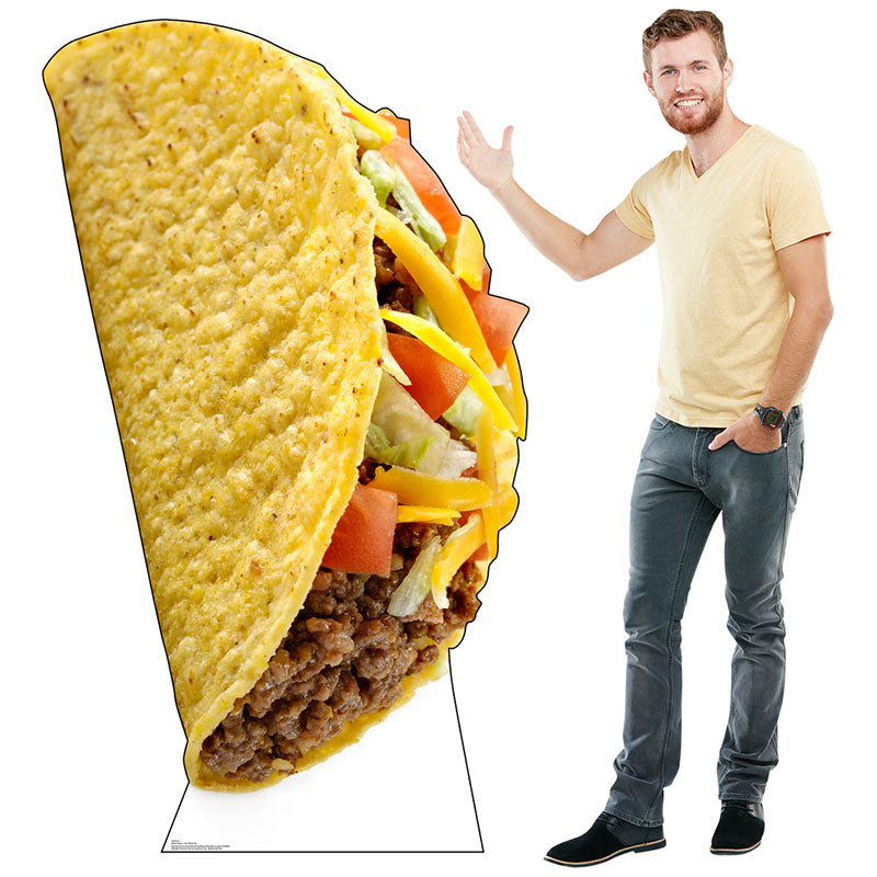 GIANT TACO Cardboard Cutout Standup Standee