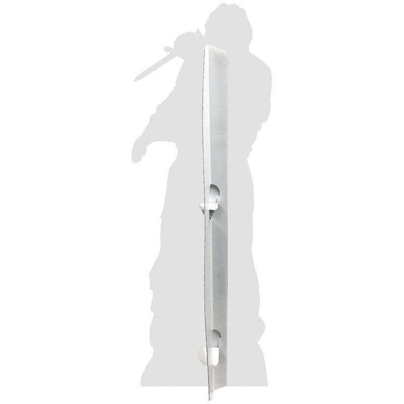 JASON VOORHEES "Friday the 13th" Lifesize Plastic Outdoor Cutout Standup Standee - Back