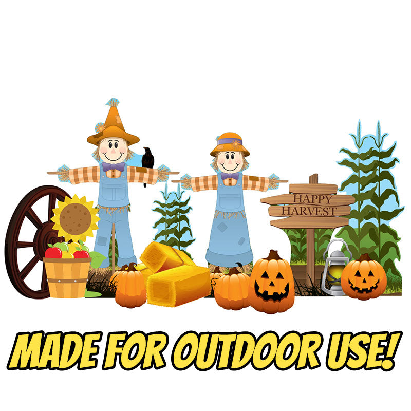 FALL HARVEST THEME SET Outdoor Yard Decor Standups Standees