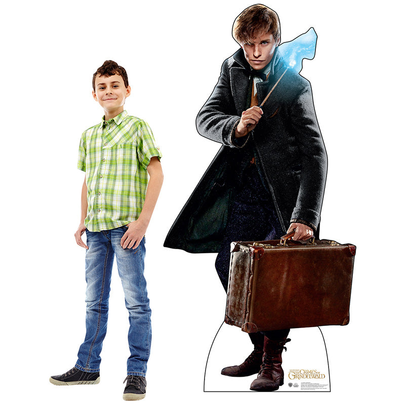 NEWT SCAMANDER "Fantastic Beasts: The Crimes of Gindelwald" Lifesize Cardboard Cutout Standup Standee - Example
