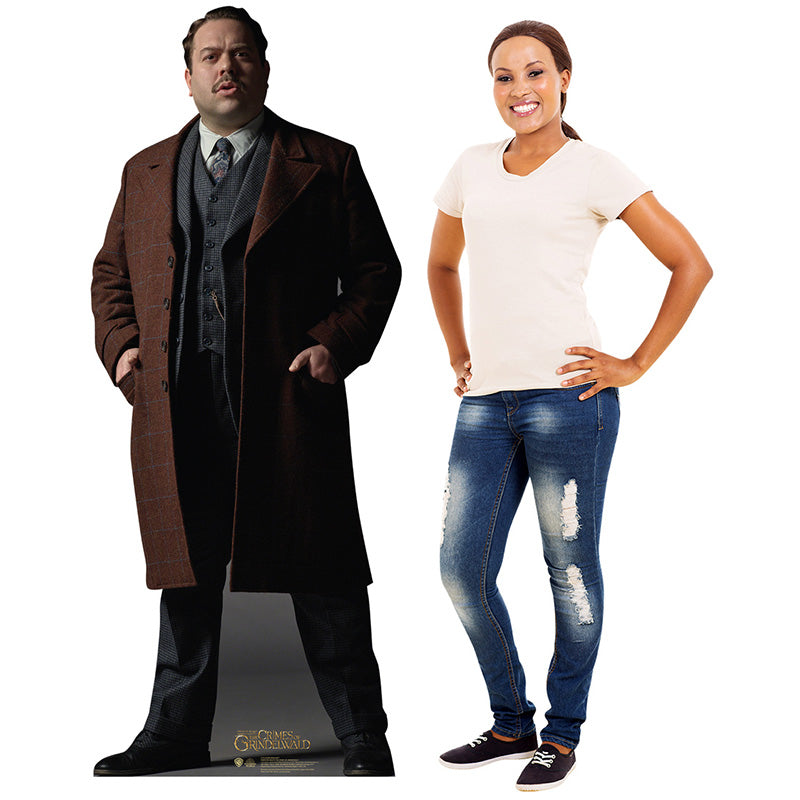 JACOB KOWALSKI "Fantastic Beasts: The Crimes of Gindelwald" Lifesize Cardboard Cutout Standup Standee - Example