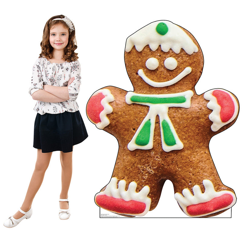 GINGERBREAD MAN Cardboard Cutout Standup Standee - Example