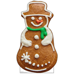 GINGERBREAD SNOWMAN Cardboard Cutout Standup Standee - Front