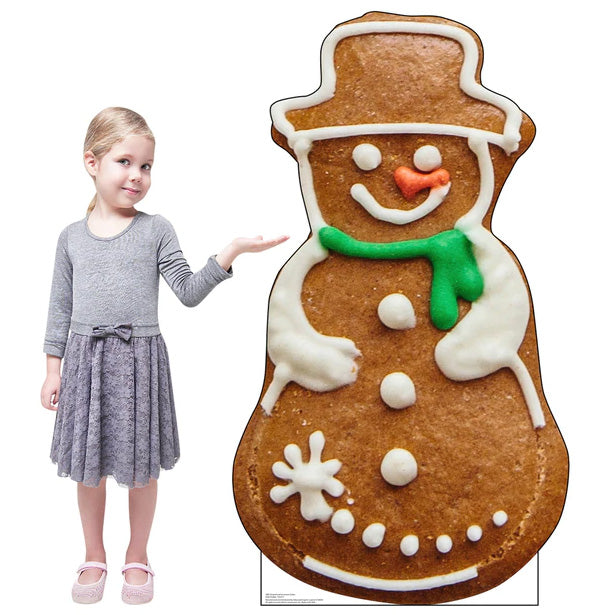 GINGERBREAD SNOWMAN Cardboard Cutout Standup Standee - Example