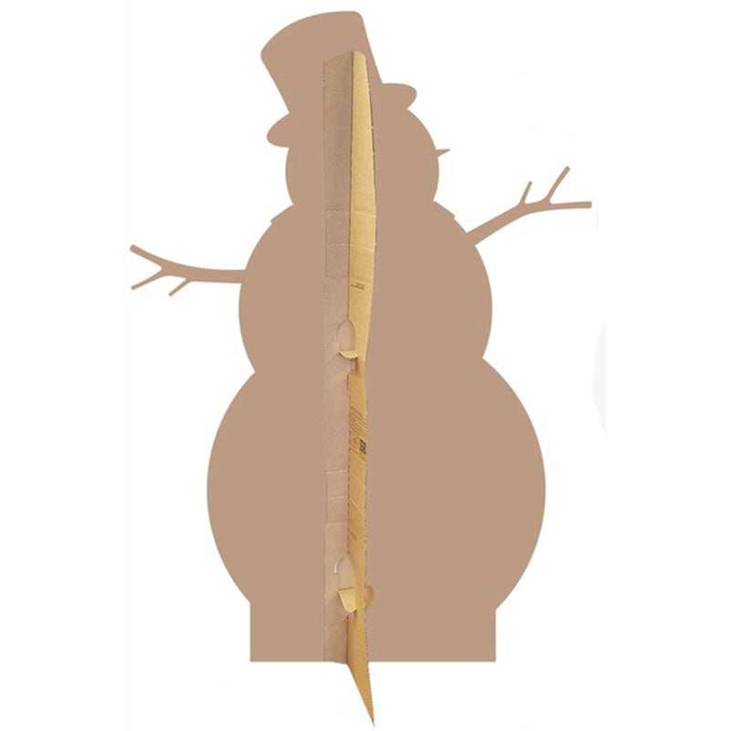 SNOWMAN Cardboard Cutout Standup Standee - Back
