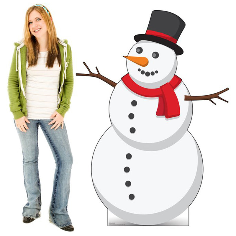 SNOWMAN Cardboard Cutout Standup Standee - Example