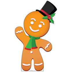 GINGERBREAD MAN Cardboard Cutout Standup Standee - Front
