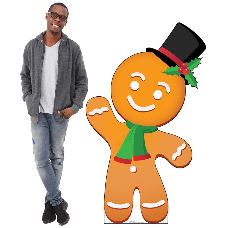 GINGERBREAD MAN Cardboard Cutout Standup Standee - Example