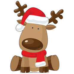 REINDEER Cardboard Cutout Standup Standee - Front