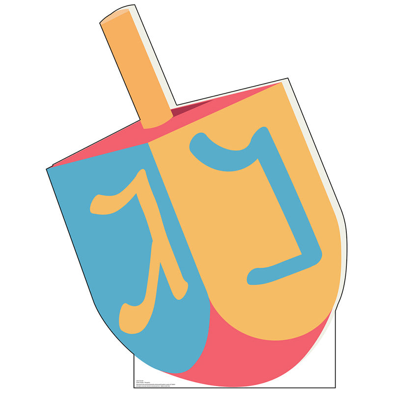 HANUKKAH DREIDEL Cardboard Cutout Standup Standee - Front