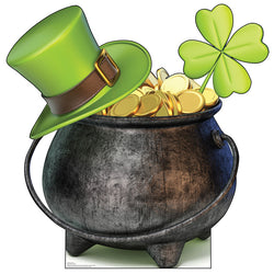 ST. PATRICK'S DAY POT OF GOLD Cardboard Cutout Standup Standee - Front