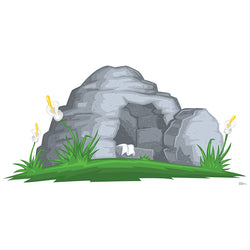 EASTER TOMB Cardboard Cutout Standup Standee - Front