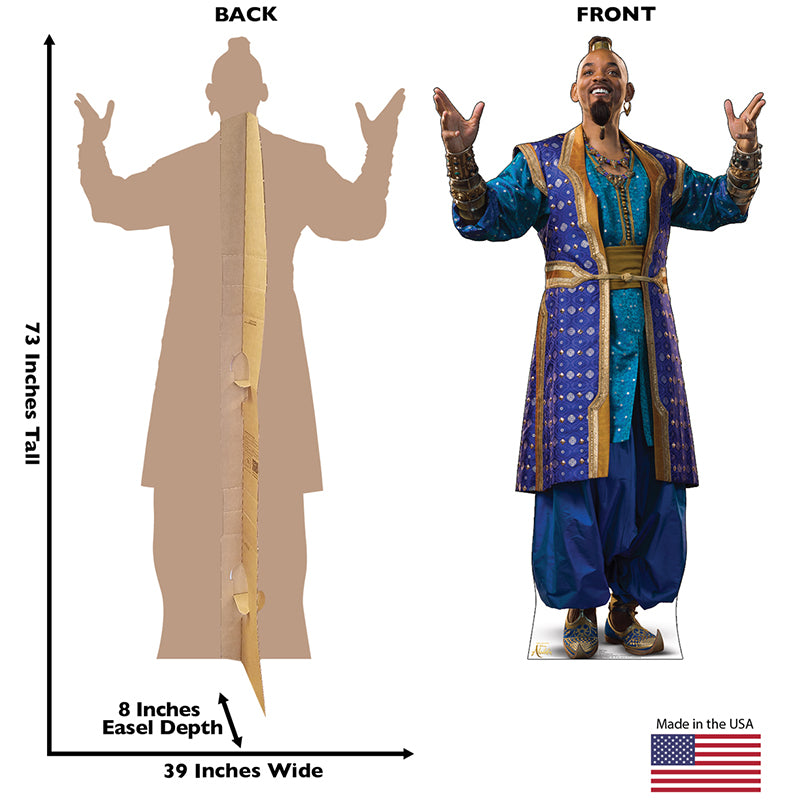 GENIE "Aladdin (2019)" Lifesize Cardboard Cutout Standup Standee - Back