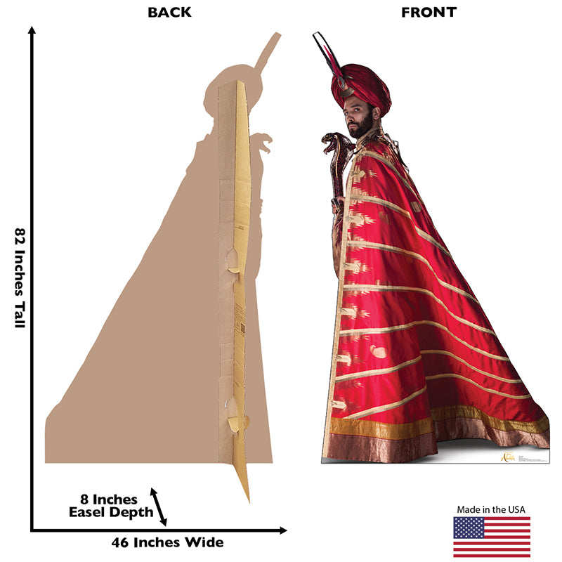 JAFAR "Aladdin (2019)" Lifesize Cardboard Cutout Standup Standee - Back