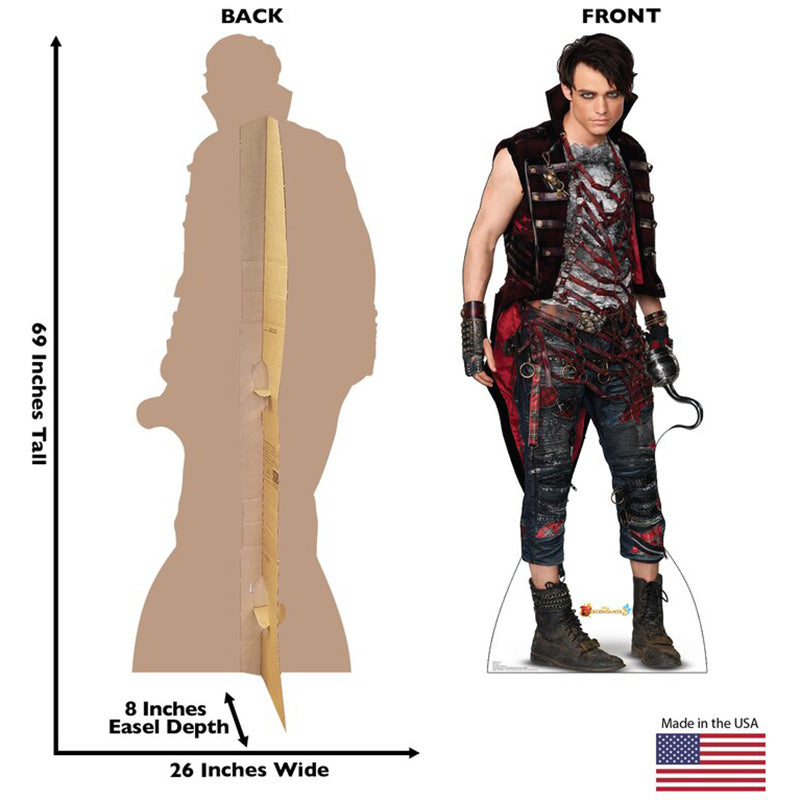 HARRY HOOK "Descendants 3" Lifesize Cardboard Cutout Standup Standee - Back