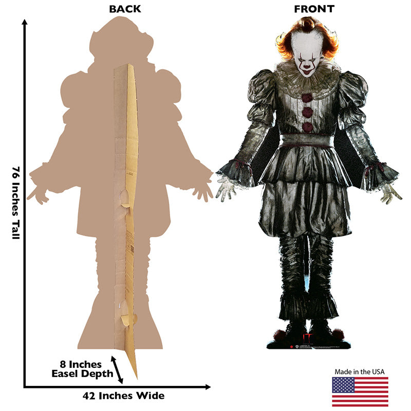 PENNYWISE "It Chapter Two" Lifesize Cardboard Cutout Standup Standee - Back