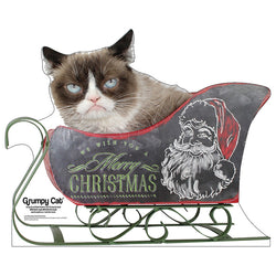 GRUMPY CAT CHRISTMAS Cardboard Cutout Standup Standee - Front