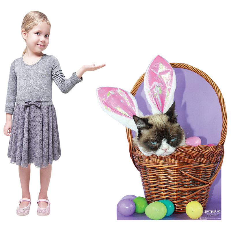 GRUMPY CAT EASTER Cardboard Cutout Standup Standee - Example